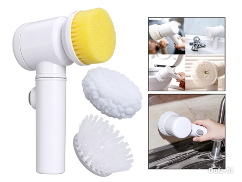 ✨ Cepillo Eléctrico 5 en 1: Limpia Cocina y Baño Sin Esfuerzo