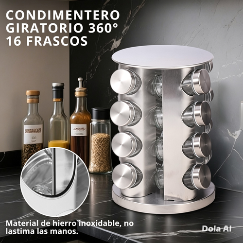 🧂 Organiza tu Cocina en Segundos con el Condimentero Giratorio 360°