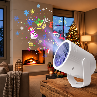 Proyector de figuras festivas para Navidad