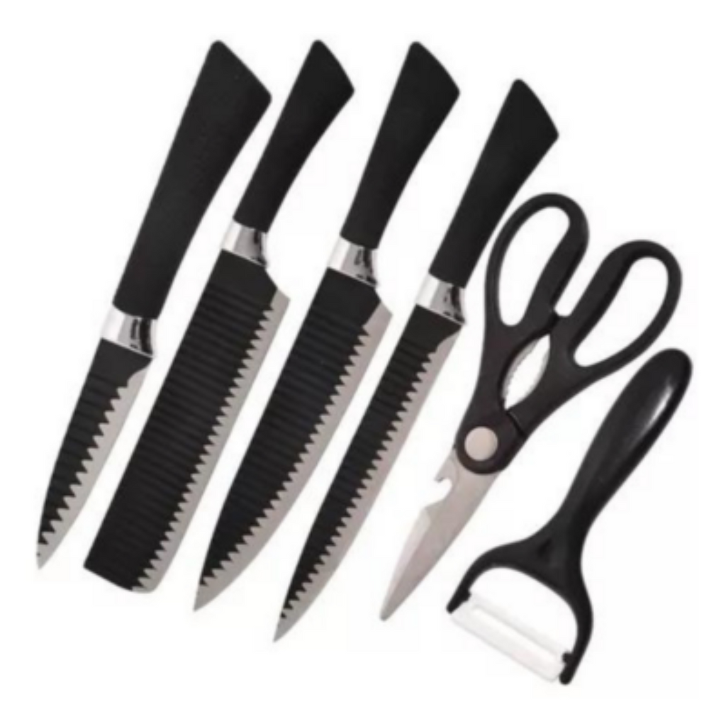 🚀 Set de Cuchillos Premium de 6 Piezas ¡Corte Perfecto y Duradero!🚀